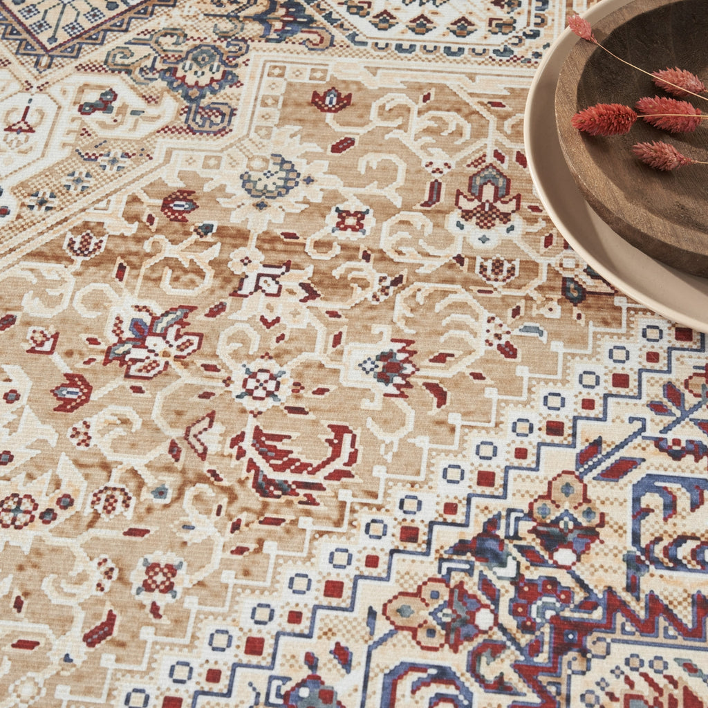 Nourison Vintage Home VNH01 Gold Area Rug by Corner Image