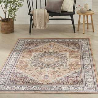 Nourison Vintage Home VNH01 Gold Area Rug by Corner Image