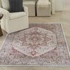 Nourison Vintage Home VNH01 Ivory Red Area Rug by Corner Image
