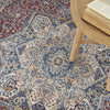 Nourison Vintage Home VNH01 Red Blue Area Rug by Corner Image
