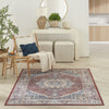 Nourison Vintage Home VNH01 Red Blue Area Rug by Room Image Feature