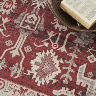 Nourison Vintage Home VNH02 Red Area Rug by Corner Image