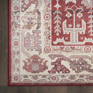Nourison Vintage Home VNH02 Red Area Rug by Detail Image
