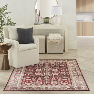 Nourison Vintage Home VNH02 Red Area Rug by Room Image Feature