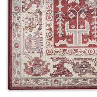 Nourison Vintage Home VNH02 Red Area Rug by Texture Image