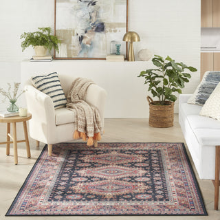 Nourison Vintage Home VNH03 Navy Area Rug by Room Image Feature