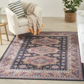 Nourison Vintage Home VNH03 Navy Area Rug by Corner Image