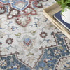 Nourison Vintage Home VNH04 Ivory Red Area Rug by Corner Image
