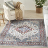 Nourison Vintage Home VNH04 Ivory Red Area Rug by Corner Image