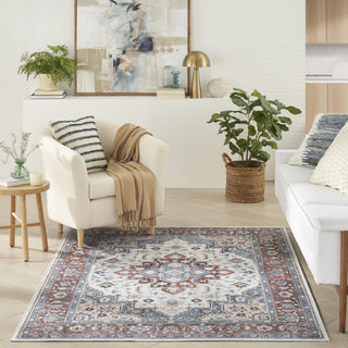 Nourison Vintage Home VNH04 Ivory Red Area Rug by Room Image Feature