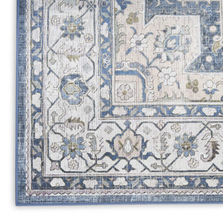 Nourison Vintage Home VNH04 Ivory Blue Area Rug by Texture Image