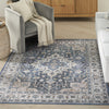 Nourison Vintage Home VNH04 Ivory Blue Area Rug by Corner Image