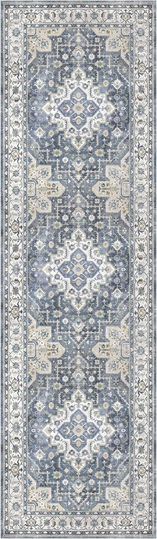 Nourison Vintage Home VNH04 Ivory Blue Area Rug by Main Image