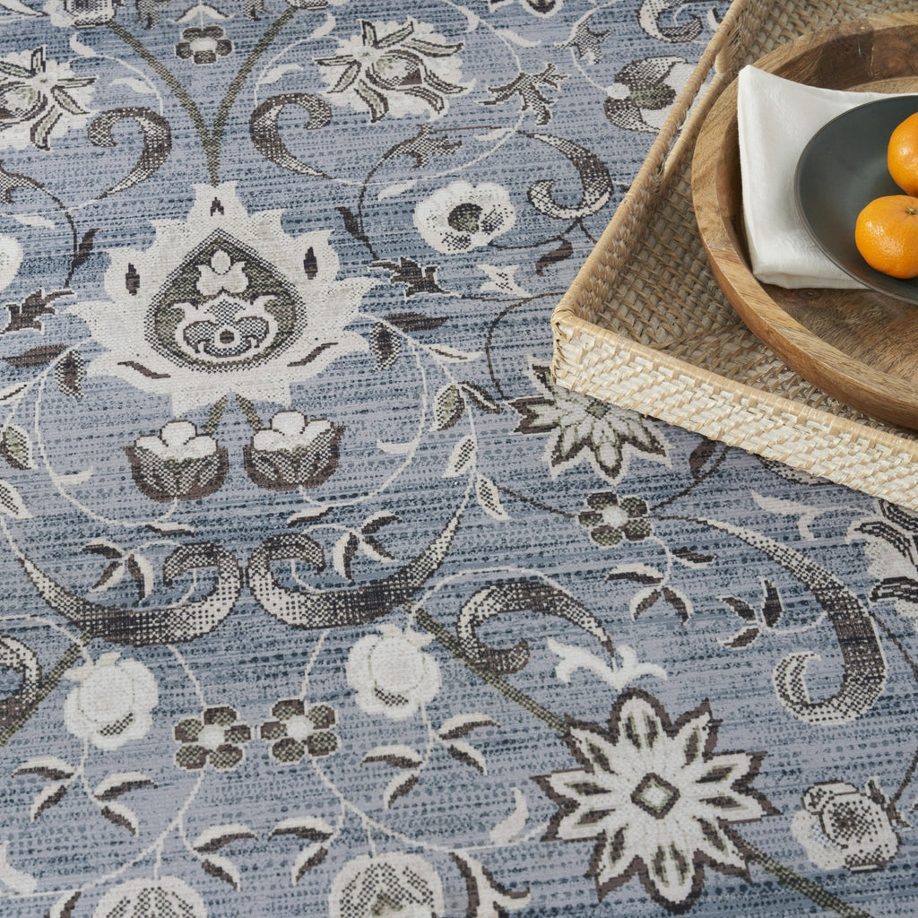 Nourison Vintage Home VNH05 Blue Area Rug by Corner Image