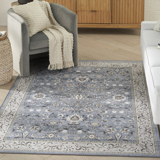 Nourison Vintage Home VNH05 Blue Area Rug by Corner Image