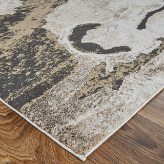 Feizy Vancouver 39FGF Charcoal/Beige Area Rug