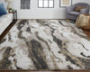 Feizy Vancouver 39FGF Charcoal/Beige Area Rug Lifestyle Image Feature