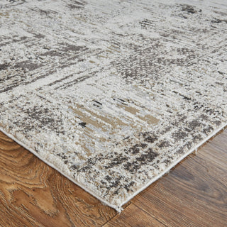 Feizy Vancouver 39FHF Ivory/Charcoal Area Rug