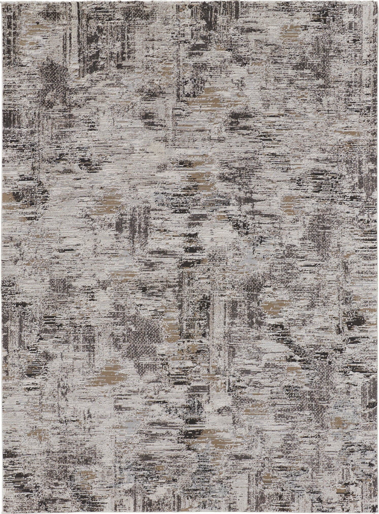 Feizy Vancouver 39FHF Ivory/Charcoal Area Rug