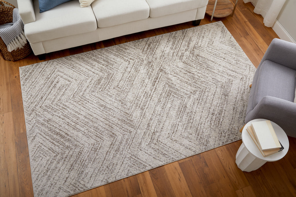 Feizy Vancouver 39NPF Ivory/Tan/Brown Area Rug Lifestyle Image Feature