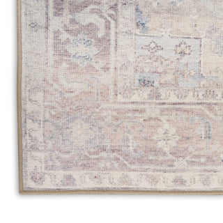 Nourison Vintage Washables VWS07 Light Blue Area Rug Texture Image