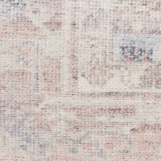 Nourison Vintage Washables VWS07 Light Blue Area Rug Corner Image