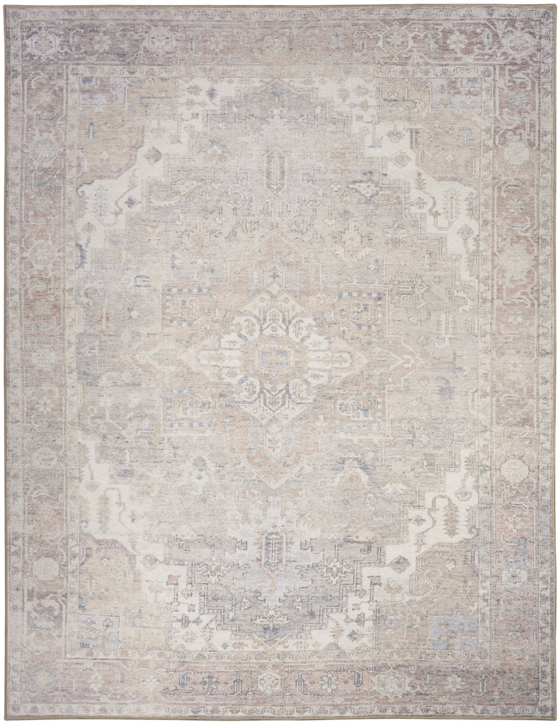 Nourison Vintage Washables VWS07 Light Blue Area Rug main image