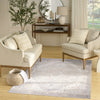 Nourison Vintage Washables VWS07 Light Blue Area Rug Corner Image
