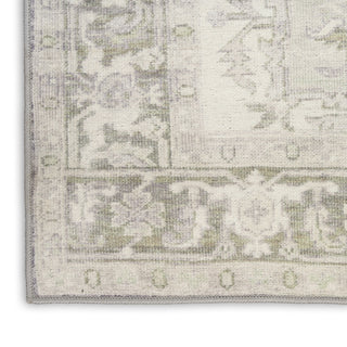 Nourison Vintage Washables VWS08 Green Area Rug Texture Image