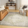 Nourison Vintage Washables VWS08 Green Area Rug Room Image Feature