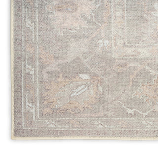Nourison Vintage Washables VWS09 Grey Area Rug Texture Image