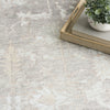 Nourison Vintage Washables VWS09 Grey Area Rug Corner Image