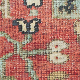 Nourison Vintage Washables VWS12 Rust Multicolor Area Rug Corner Image