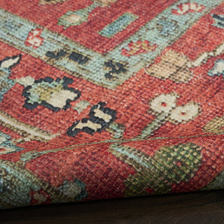 Nourison Vintage Washables VWS12 Rust Multicolor Area Rug Detail Image