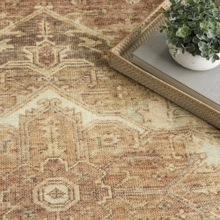 Nourison Vintage Washables VWS14 Gold Area Rug Texture Image