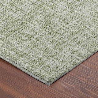 Dalyn Voyage VY1 Celery Machine Washable Area Rug Corner Image