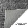 Dalyn Voyage VY1 Charcoal Machine Washable Area Rug Backing Image
