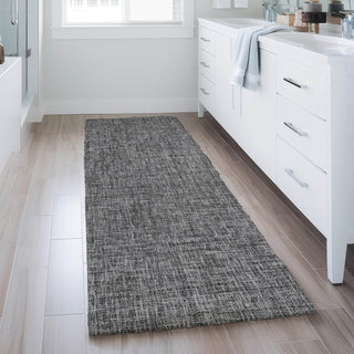 Dalyn Voyage VY1 Charcoal Machine Washable Area Rug Runner Lifestyle Image Feature