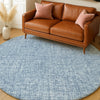 Dalyn Voyage VY1 Denim Machine Washable Area Rug Round Lifestyle Image Feature
