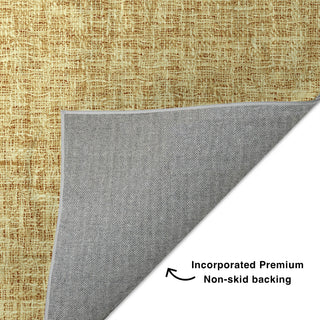 Dalyn Voyage VY1 Gold Machine Washable Area Rug Backing Image