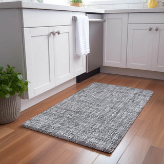 Dalyn Voyage VY1 Gray Machine Washable Area Rug Scatter Lifestyle Image Feature