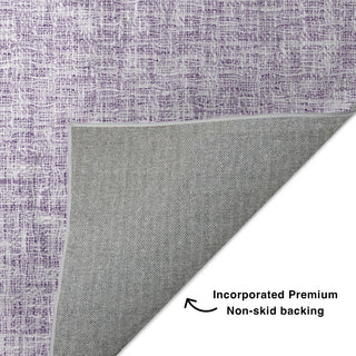 Dalyn Voyage VY1 Lavender Machine Washable Area Rug Backing Image