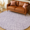 Dalyn Voyage VY1 Lavender Machine Washable Area Rug Round Lifestyle Image Feature