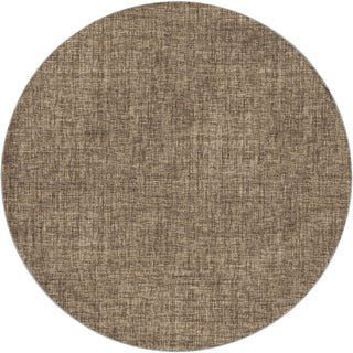 Dalyn Voyage VY1 Mocha Machine Washable Area Rug Round Main Image