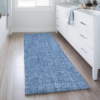 Dalyn Voyage VY1 Navy Machine Washable Area Rug Runner Lifestyle Image Feature