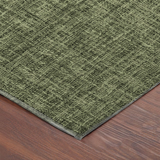 Dalyn Voyage VY1 Olive Machine Washable Area Rug Corner Image