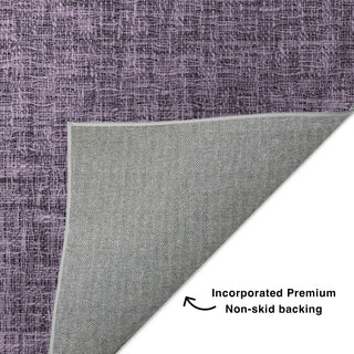 Dalyn Voyage VY1 Plum Machine Washable Area Rug Backing Image