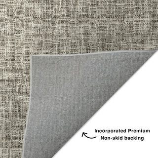 Dalyn Voyage VY1 Putty Machine Washable Area Rug Backing Image