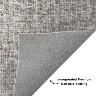 Dalyn Voyage VY1 Taupe Machine Washable Area Rug Backing Image