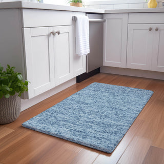 Dalyn Voyage VY2 Denim Machine Washable Area Rug Scatter Lifestyle Image Feature